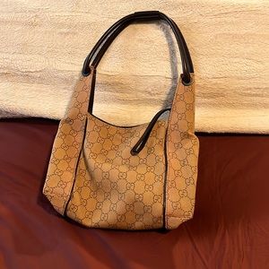 Vintage Gucci Monogram Shoulder Bag
